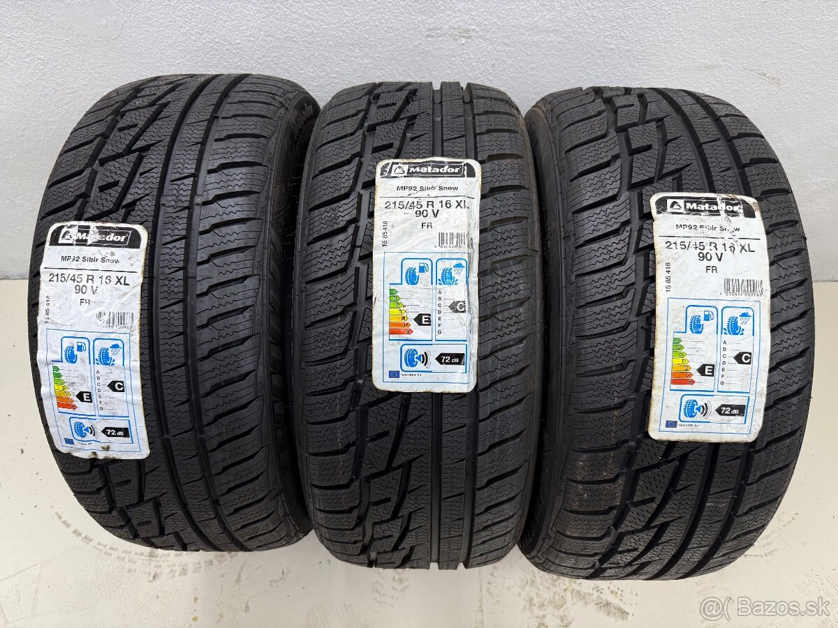 215/45 R16 Zimné pneumatiky