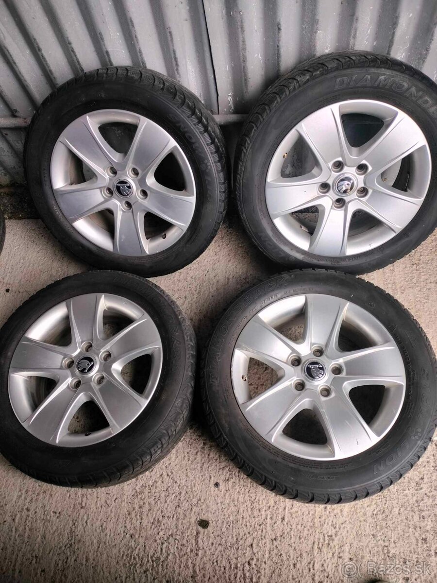 4ks alu disky orig. Škoda 5x112 r16