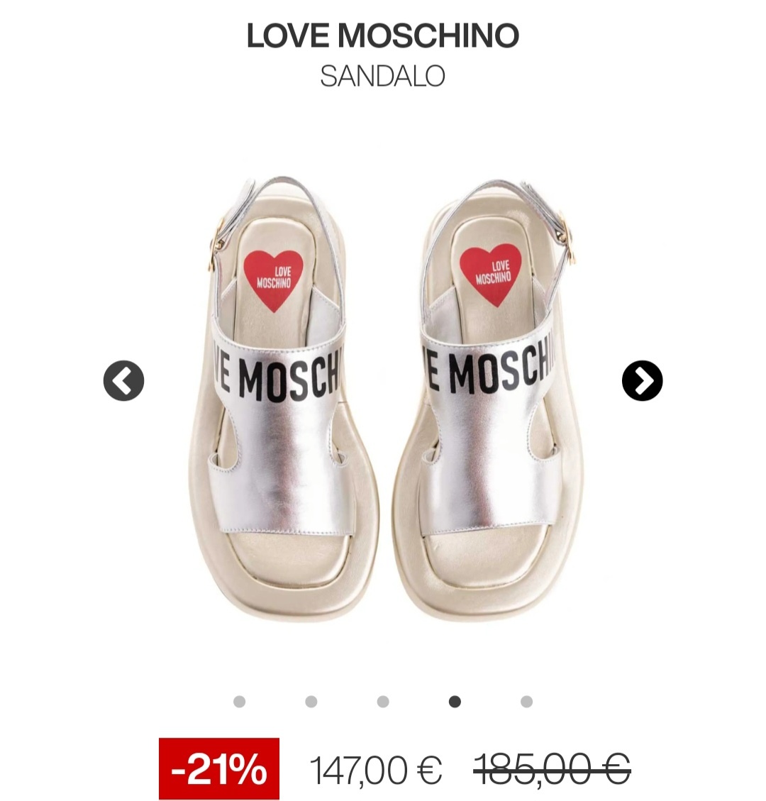 Moschino Sandále