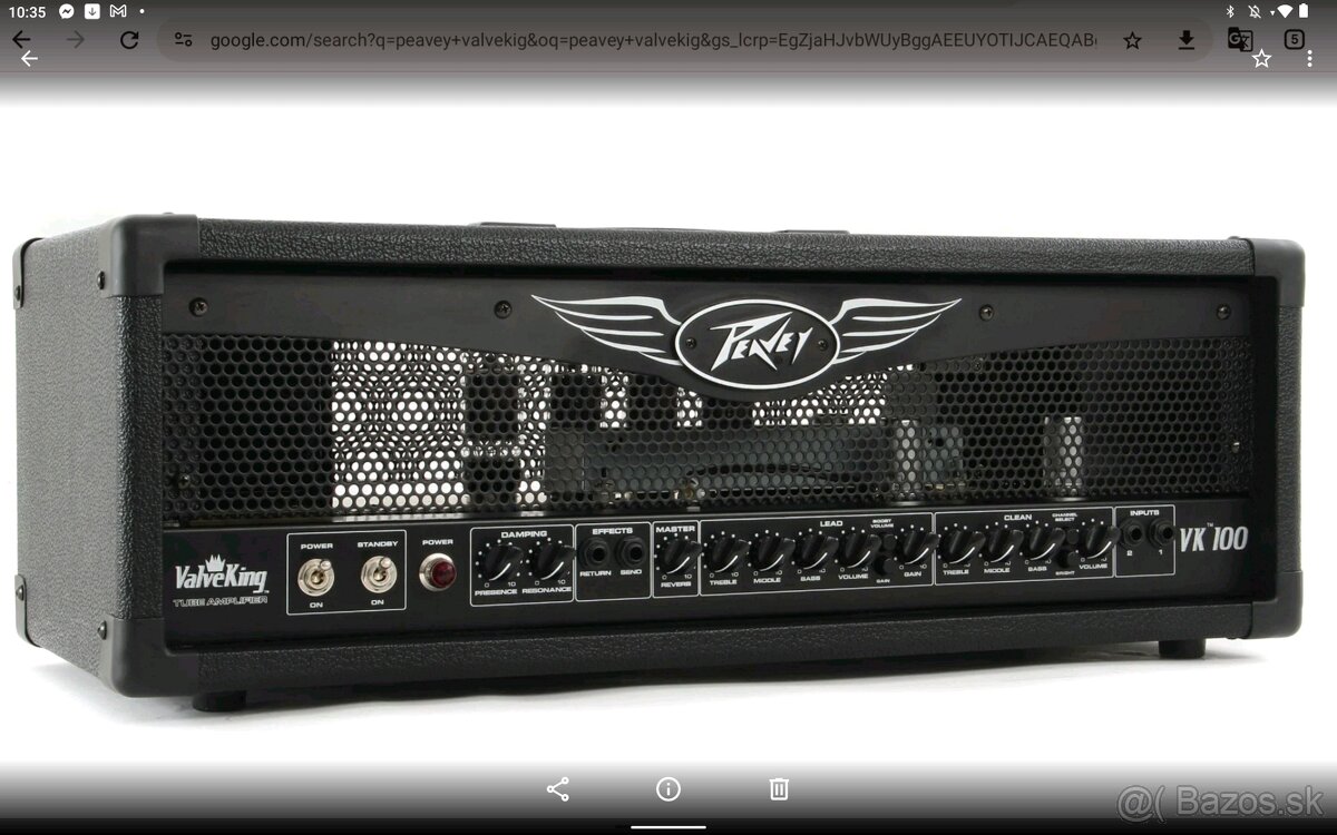 PEAVEY VALVEKING  100 WATT plne EKEKTRONKOVA HLAVA