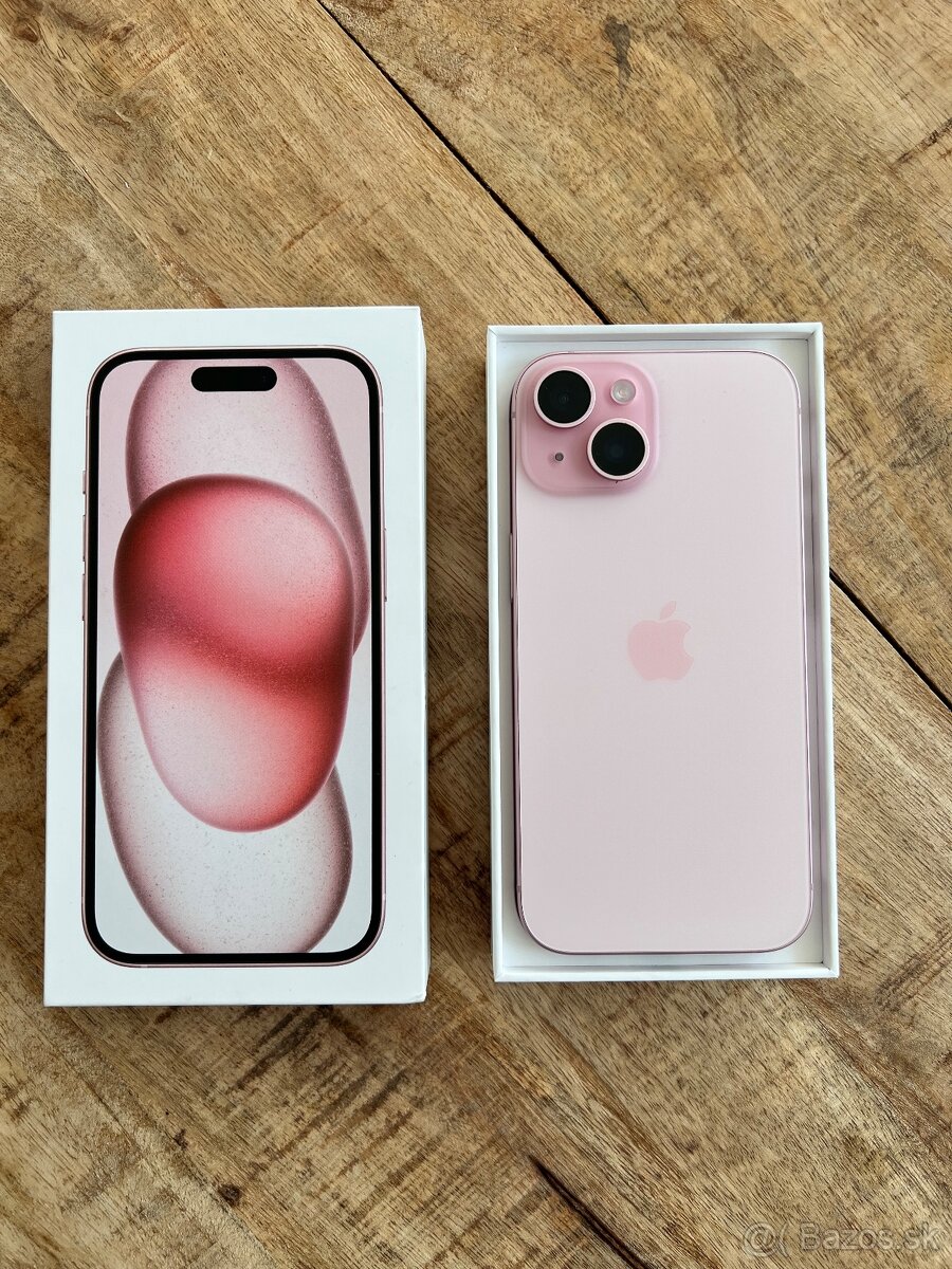 Apple iPhone 15 128GB Pink, Záruka , Top stav Rezervované