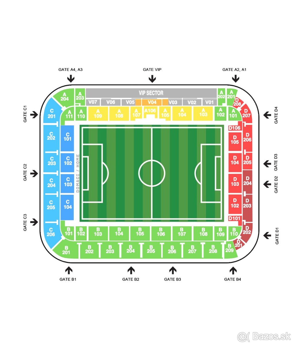 Predam 2 lístky na zajtrajší zápas Slovan vs Stuttgart