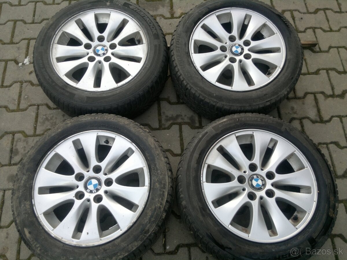 Elektrony BMW 5x120 r16, zimne pneu. 205/55 R16