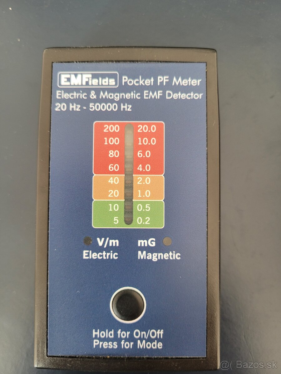 Elektromagnetické pole - prístroj