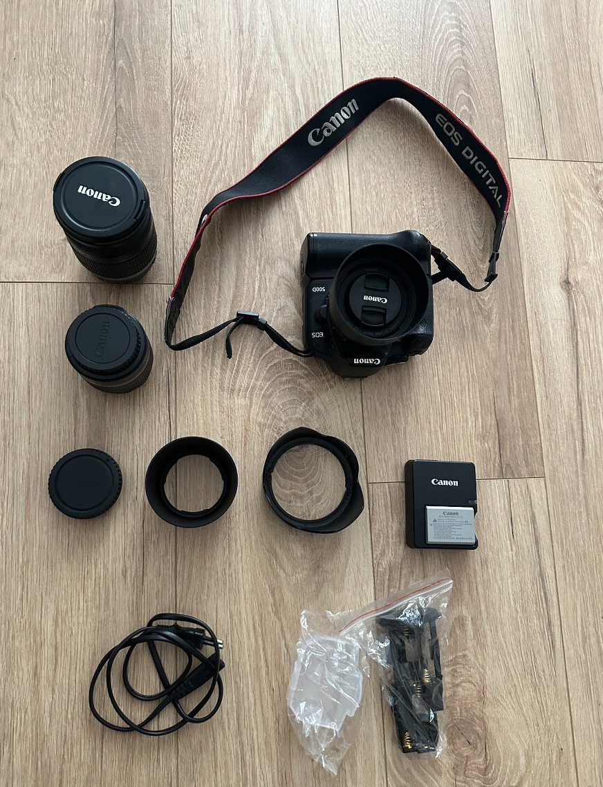 Canon EOS 500D, Canon EFS 18-55mm 0,25m/0,8ft