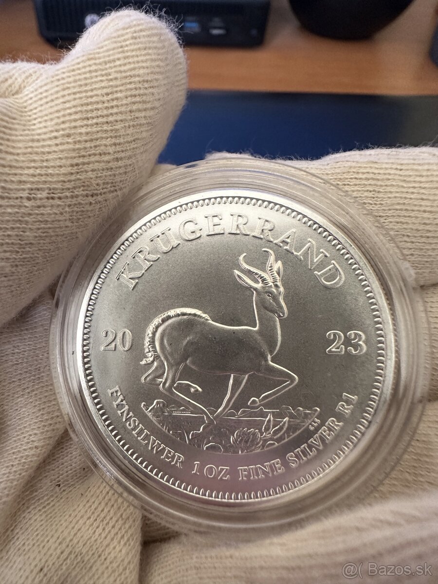 Predam striebornu investicnu 1 Oz mincu Krugerrand 2023