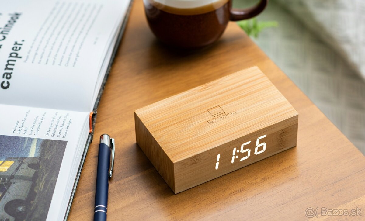 Stolové hodiny Gingko Design Flip Click Clock