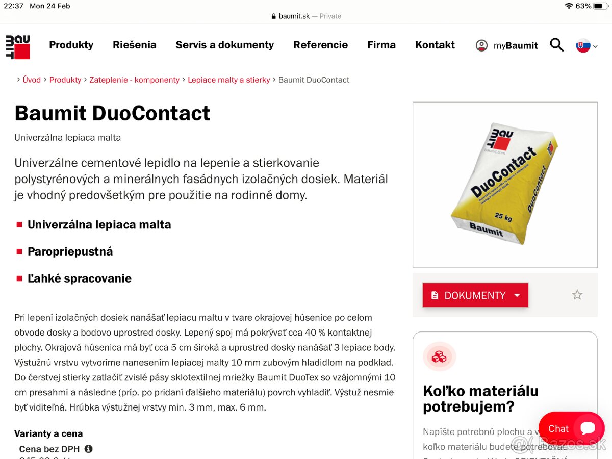 Baumit DuoContact na EPS 25kg vrecia 35ks