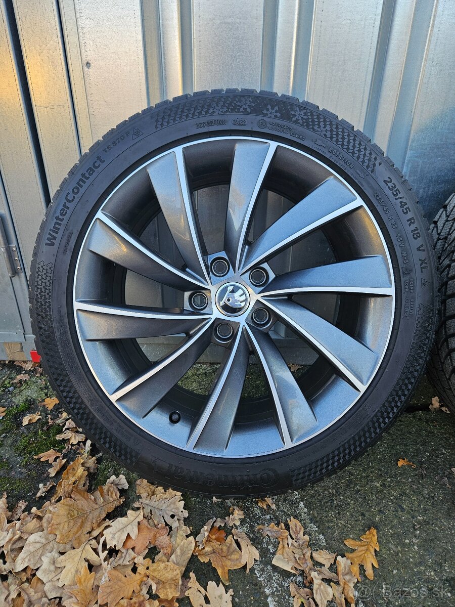 Zimní alu kola Pegasus 18" Škoda Superb 235/45 R18