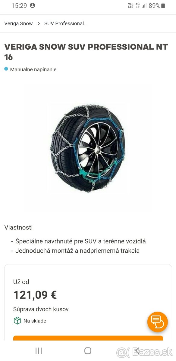 Snežné reťaze NT 16mm