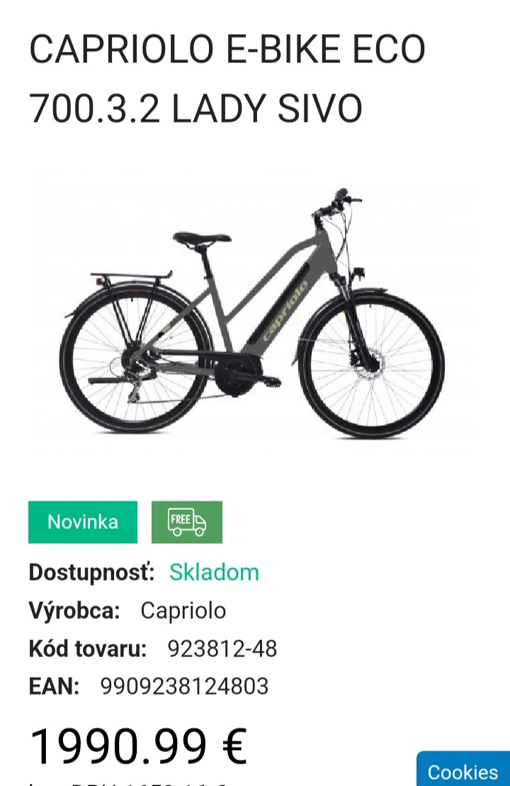 Capriolo E - bike Eco lady 28"