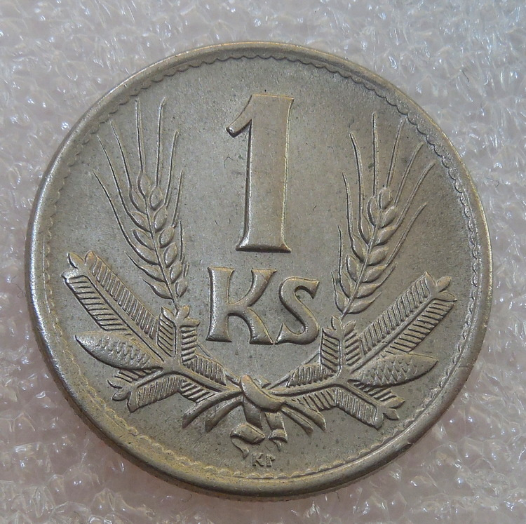 Mince 1 Koruna 1945 UNC stav  Slovenský štát 1939-1945