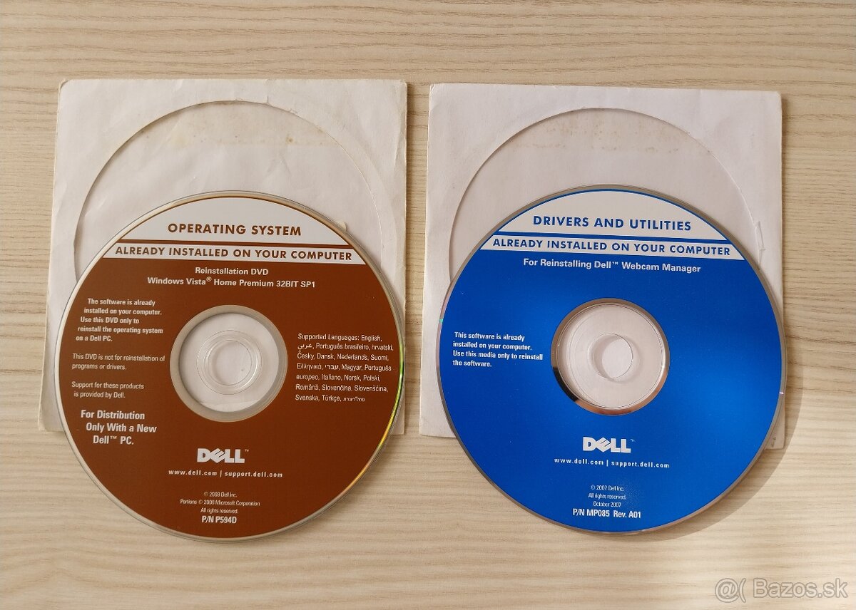 Windows Vista Home Premium 32BIT SP1 DELL verzia