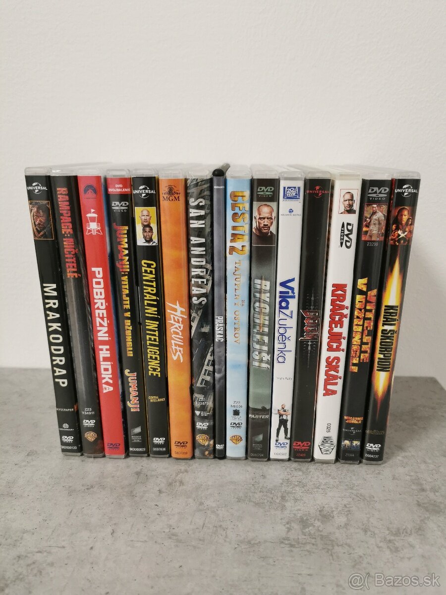 Original dvd kolekcia Dwayne Johnson