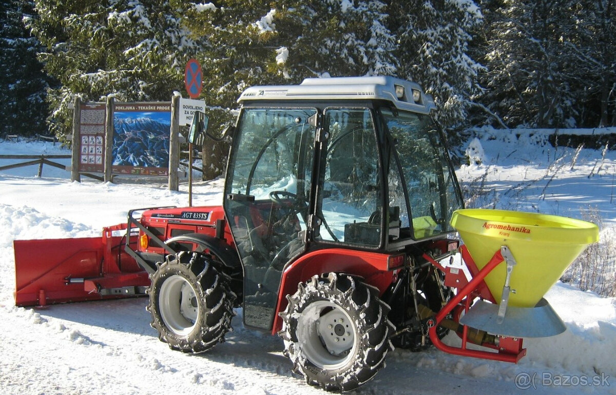 Komunální rozmetadlo posypu 400 litrů za traktor malotraktor