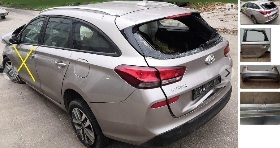 Hyundai i30 CW 2020 Predám Dvere ľavé zadné Dvere ľavé zadné