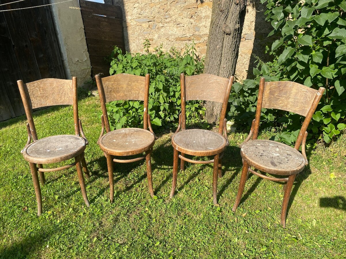 Retro stoličky 4 ks
