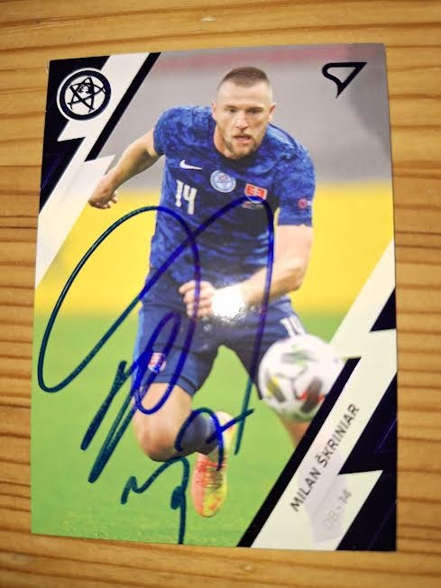 Futbalove karty kartičky Milan SKRINIAR autogram