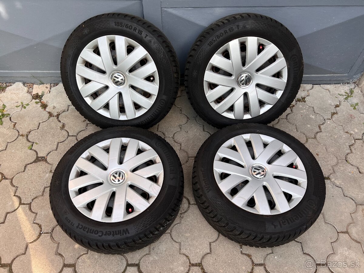 VW 5x100, 185/60 R15 T Continental WinterContact TS870