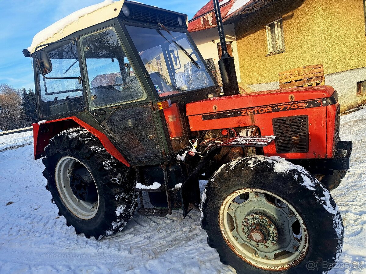 PREDAM TRAKTOR ZETOR 7745 PLNE POJAZDNY STAV