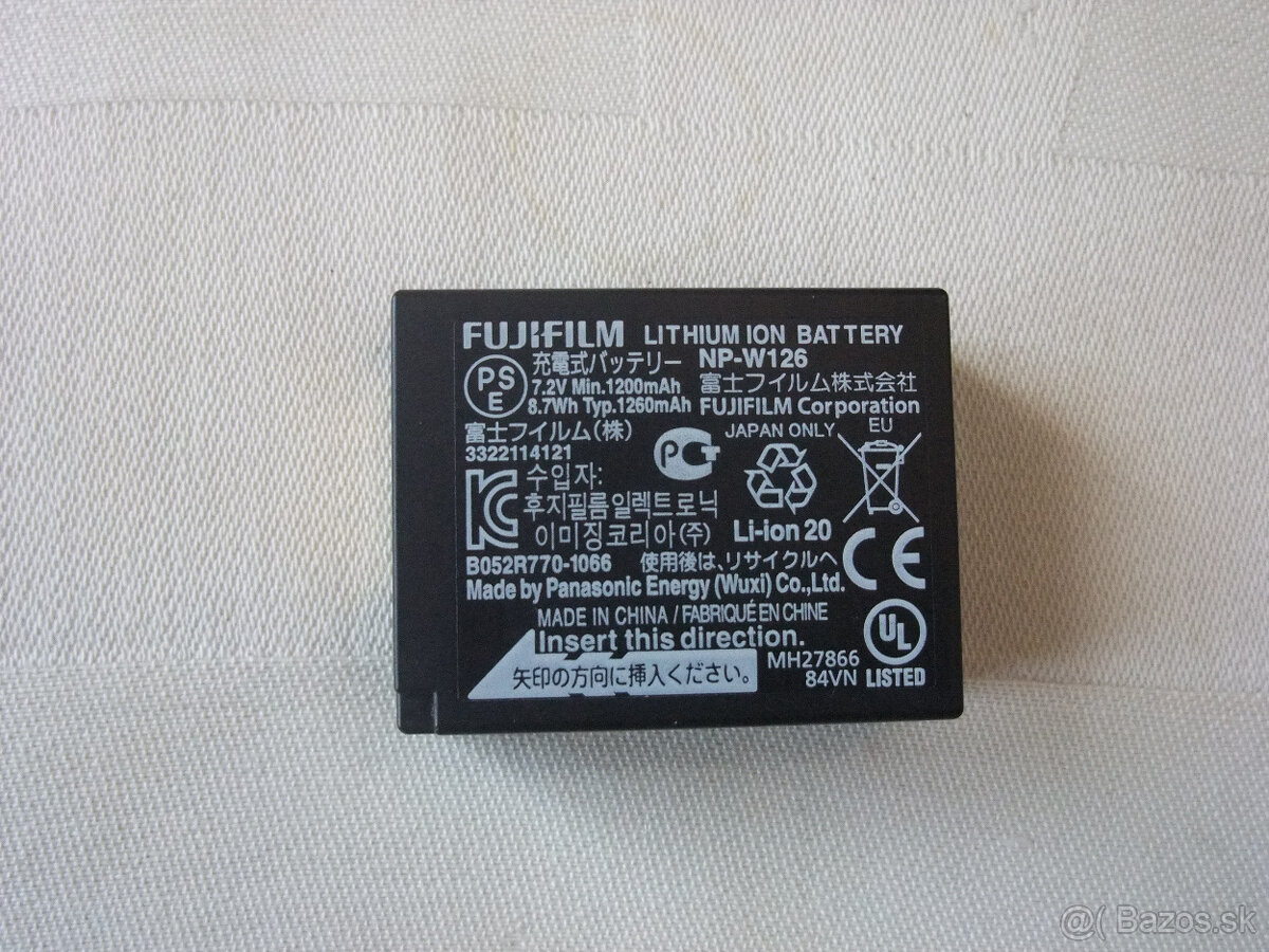 Originál batéria FujiFilm NP-W126