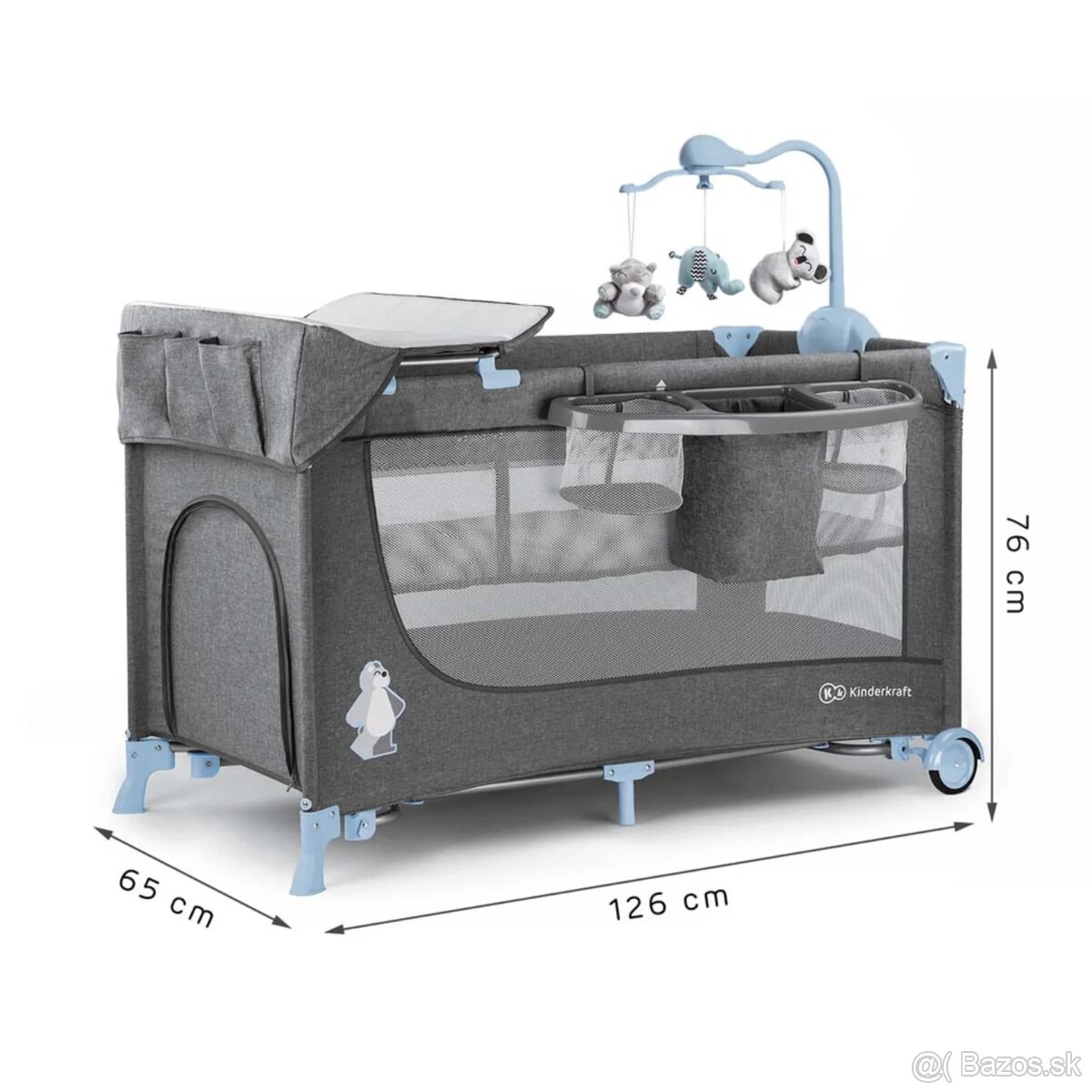 Cestovná postieľka Kinderkraft Joy + matrac