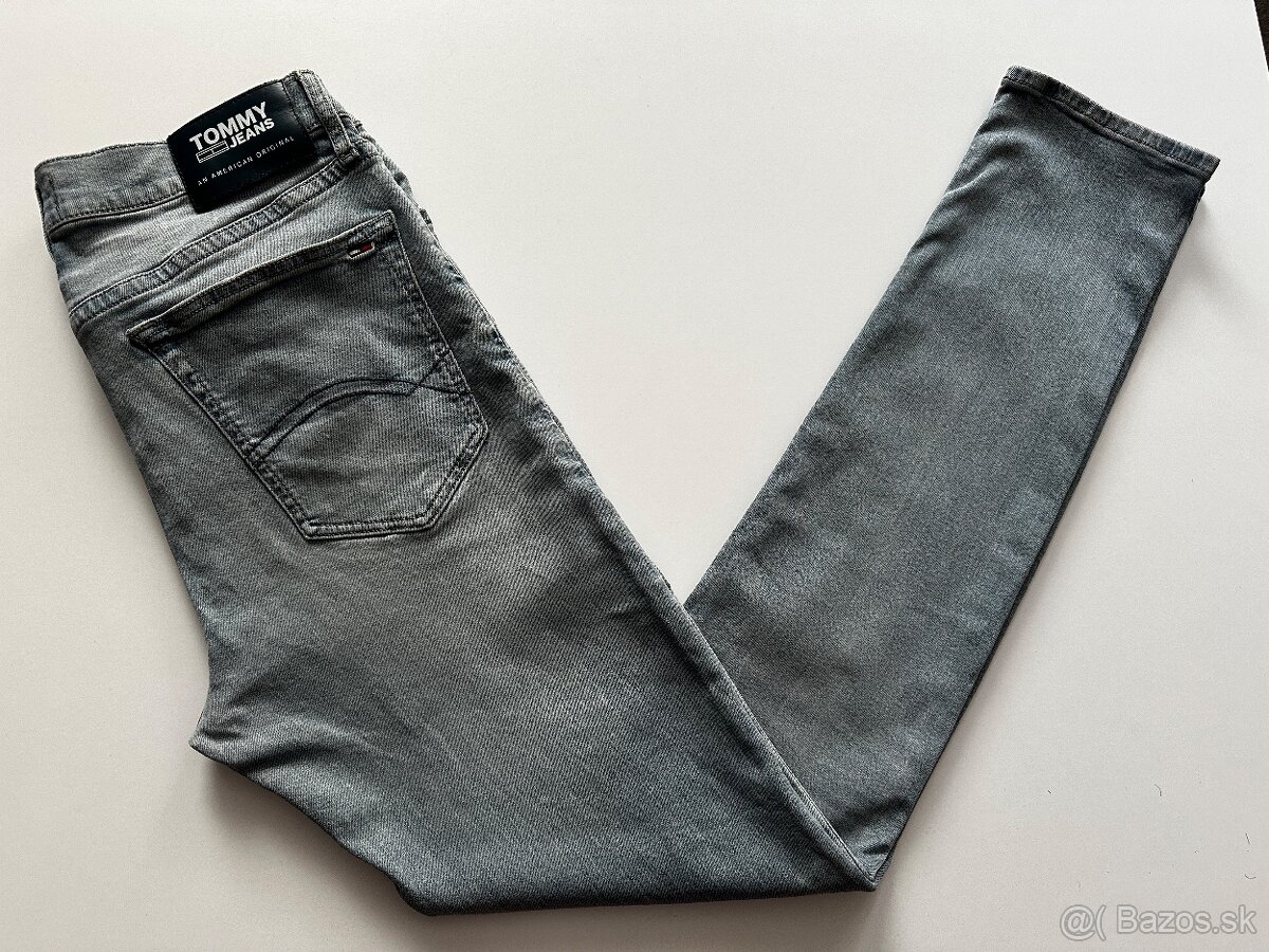 Pánskekvalitné džínsy- skinny Tommy HILFIGER - 32/34