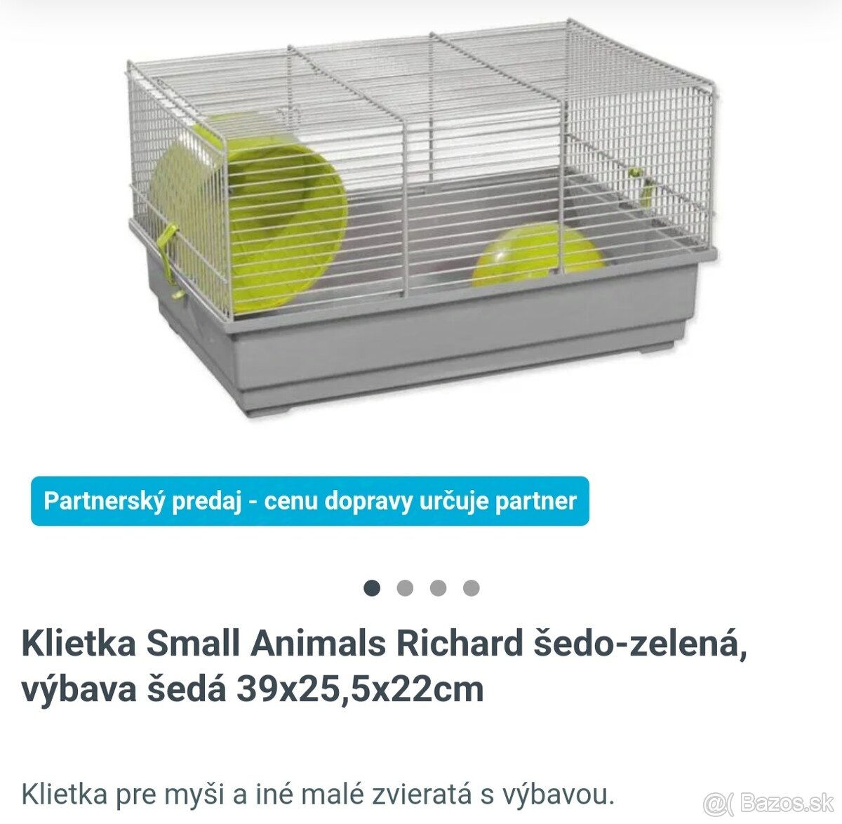 Klietka pre malé hlodavce s príslušenstvom