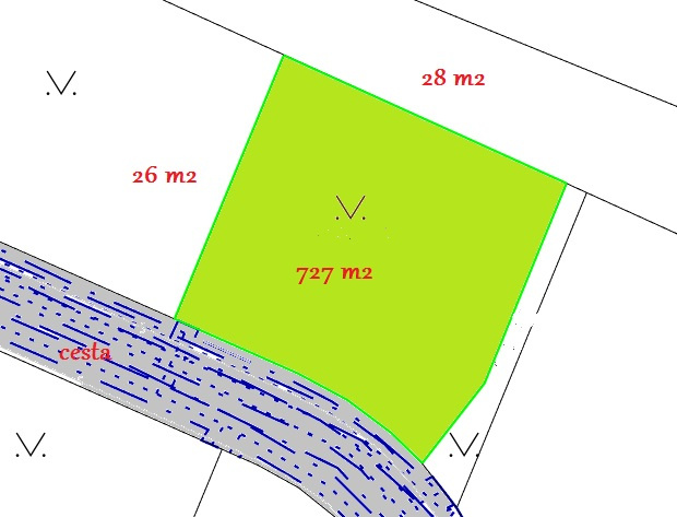 Stavebný pozemok so sieťami o rozlohe  727  m2,  B. Bystrica