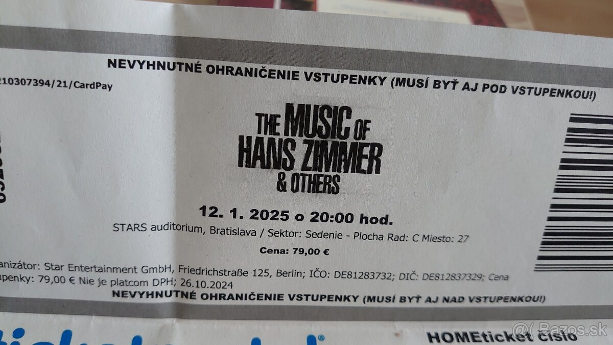 Hans zimmer  12.1.2025