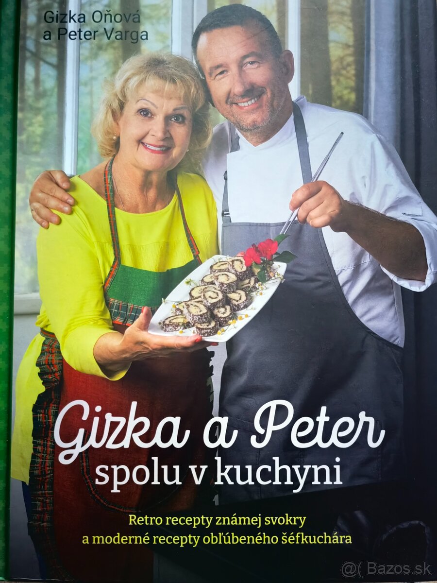 Gizka Oňová - Gizka a Peter spolu v kuchyni + podpis