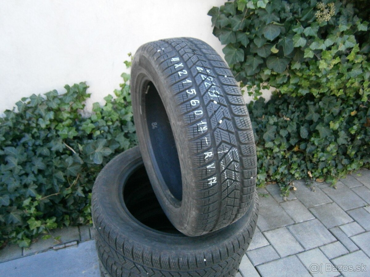 Predám 4x zimné pneu Pirelli 215/60 R17 100VXL