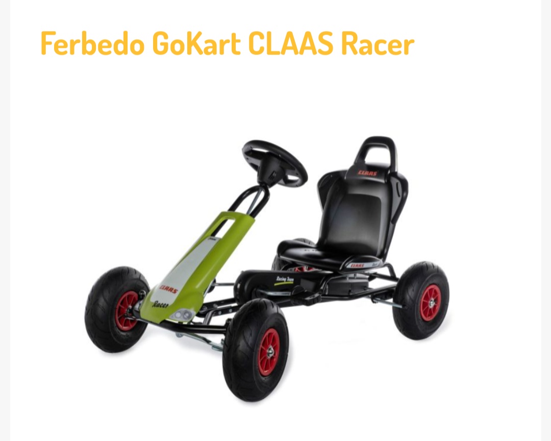 CLAAS RACER detská šlapacia kára