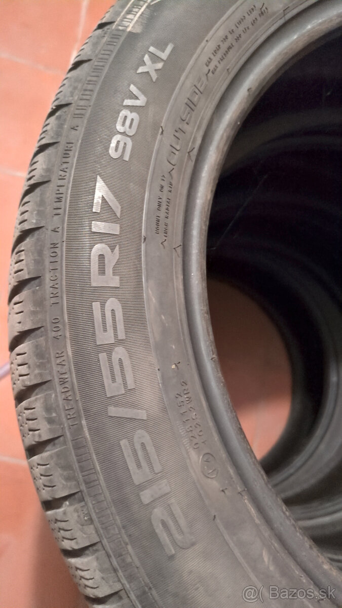 Nokian 215/55 r17 zimné 5mm