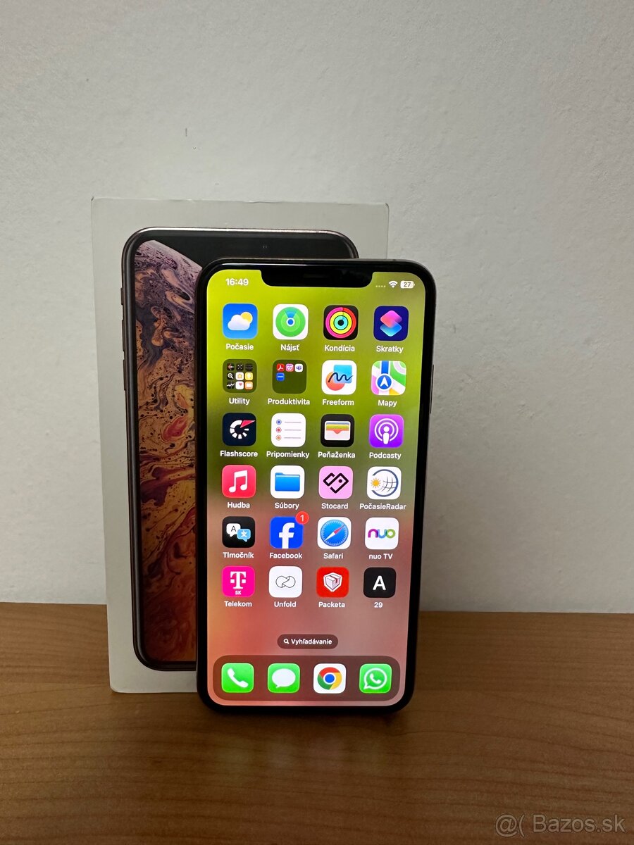 Iphone XS Max 64gb gold - top stav