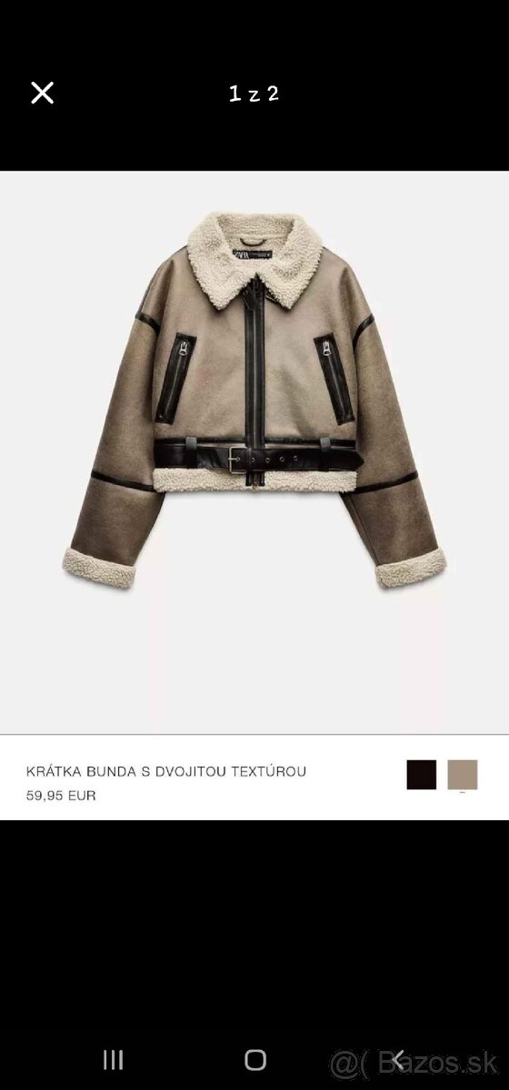 Bunda krátka Zara veľ.XL