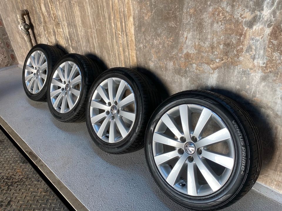 Predám Vw elektrony na Passat R-Line 17” + pneu 225/45 r17