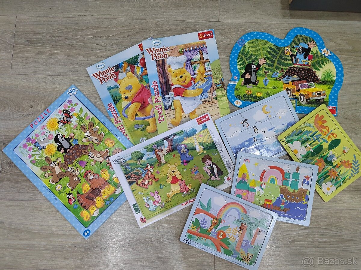 puzzle, drevene vkladacky