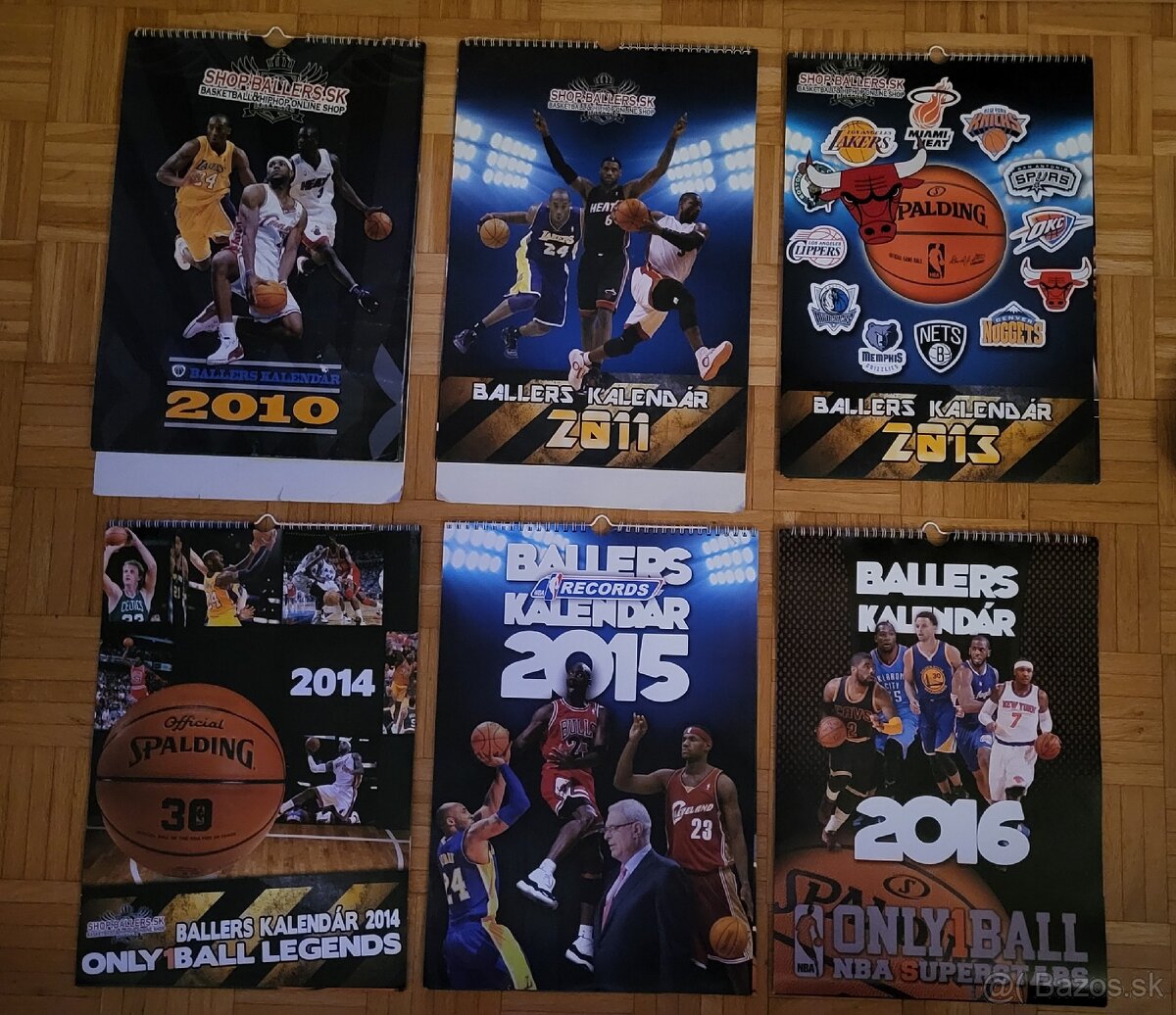 Zbierka Originál NBA kalendárov