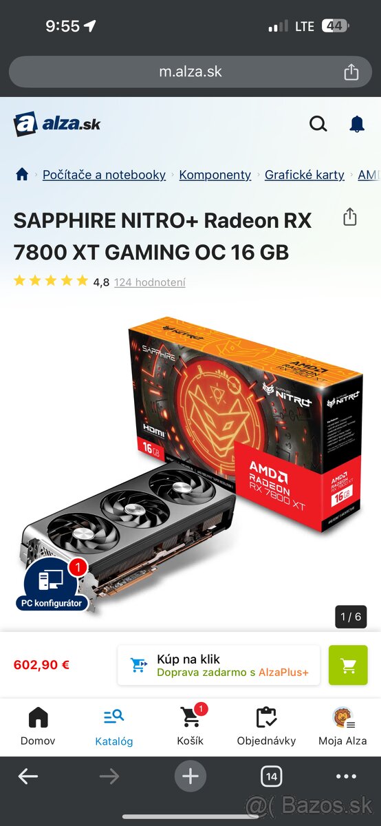 SAPPHIRE NITRO+ Radeon RX 7800 XT GAMING OC 16 GB