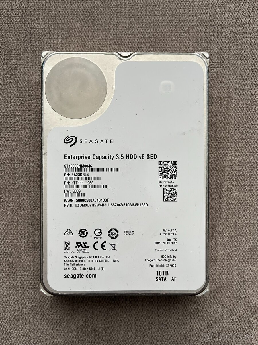 3,5" HDD Seagate Enterprise 10TB