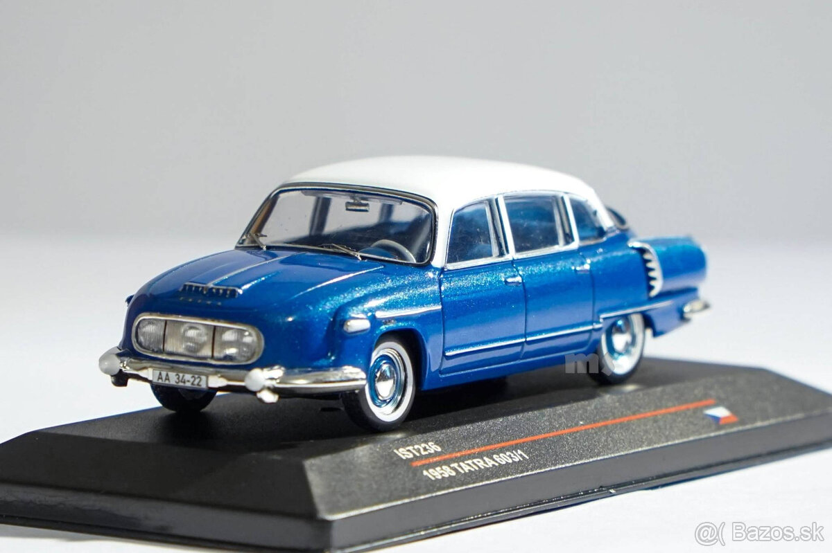 Model Tatra 603 modrá metalíza v mierke 1:43, IST 236