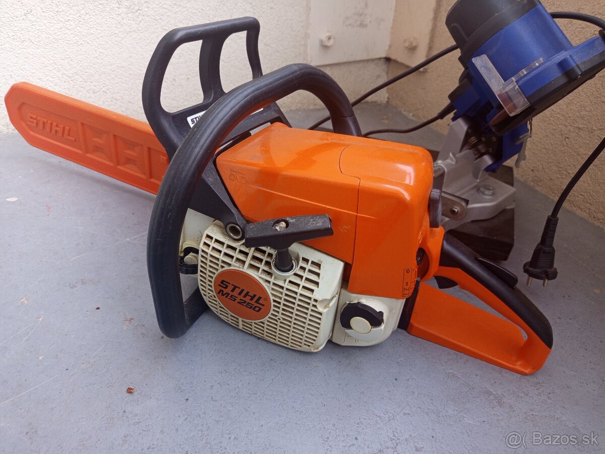 STIHL MS250  + BRUSKA NA RETAZE