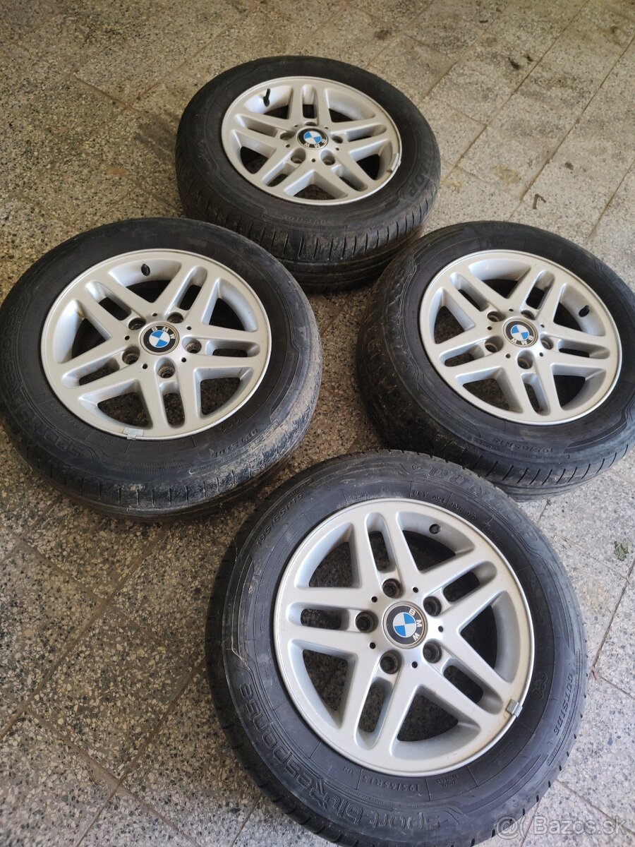 P: disky BMW 5x120 15" 195/65R15 letné pneumatiky