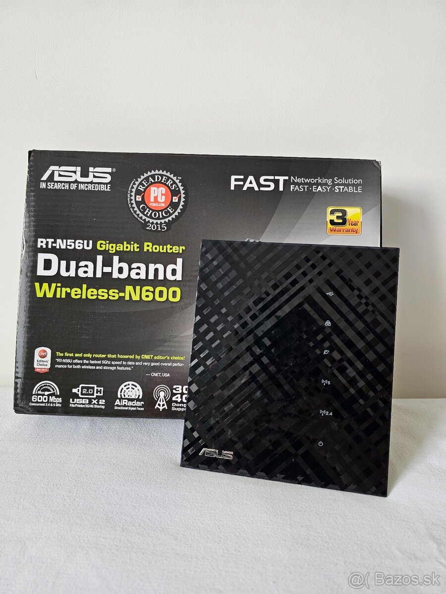 NOVÝ WiFi router Asus dual band wireless n600 rtn56u