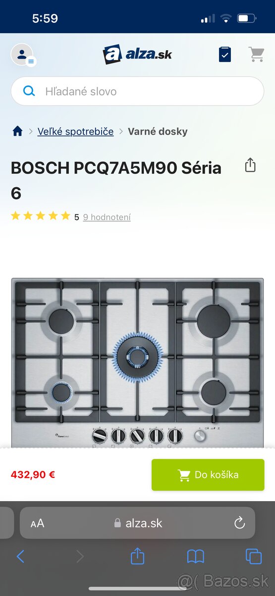 Bosch Plynova varna doska 5horskov 4+wok