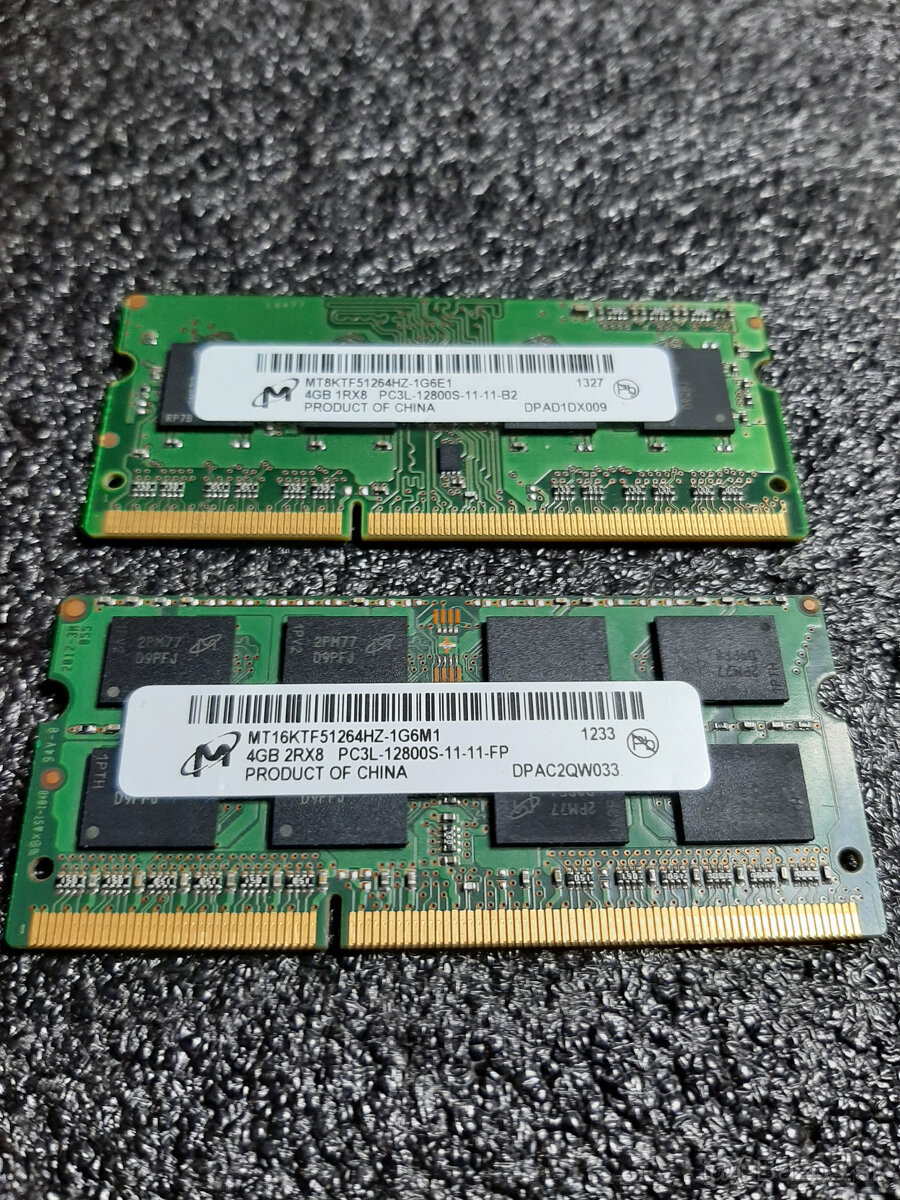 Pamäť RAM do notebooku,2x4GB Sodimm