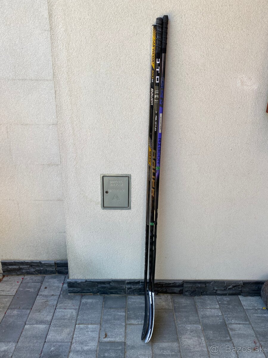 Spajané hokejky Bauer MX3 SE, CCM Trigger 8 PRO