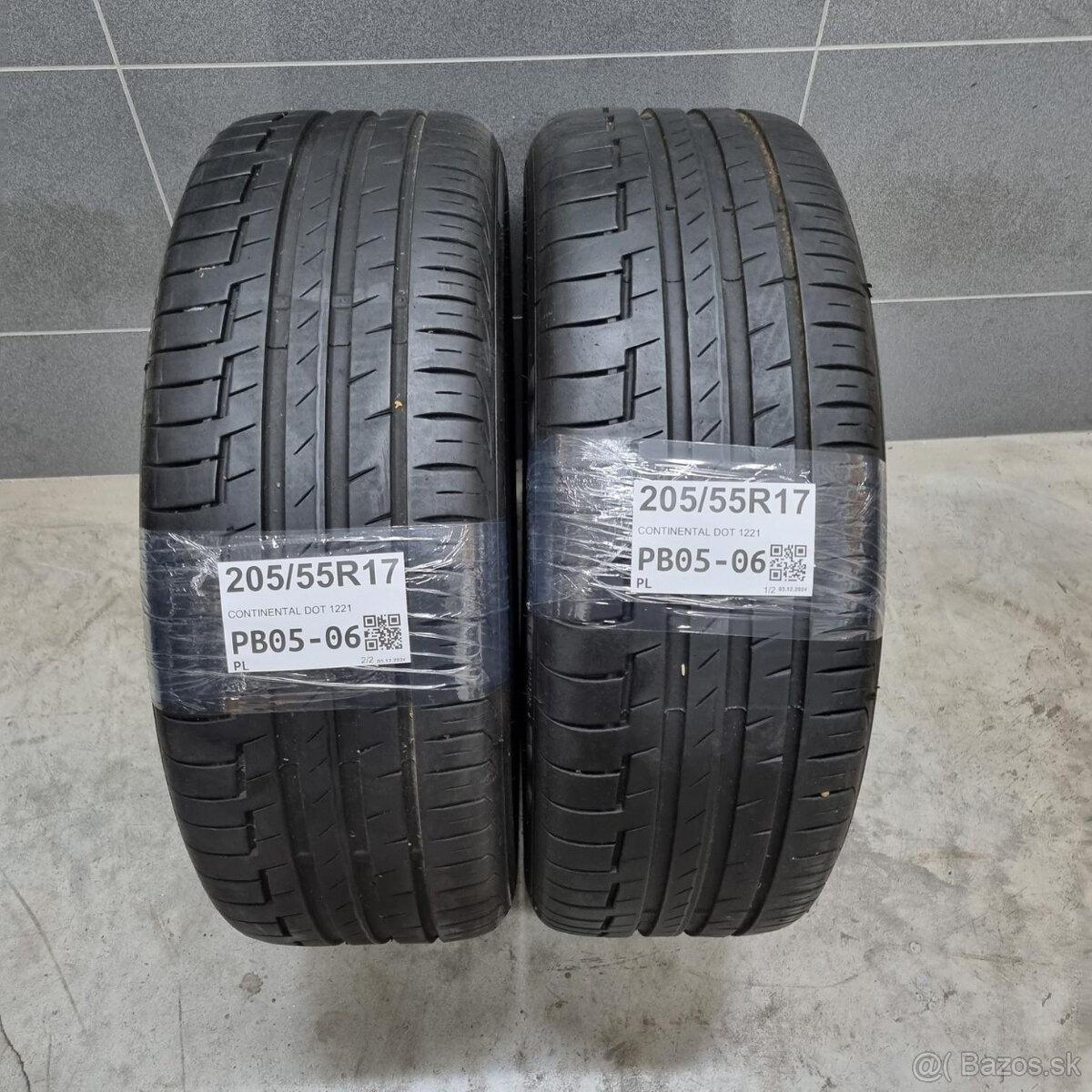 Letné pneumatiky 205/55 R17 CONTINENTAL DOT1221