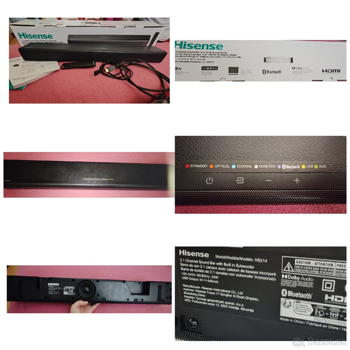 Soundbar HISENSE HS214,